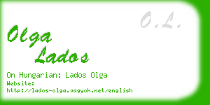 olga lados business card